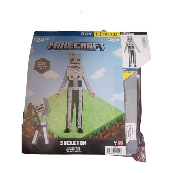 Disguise brand classic minecraft skeleton boys 10 / 12 large New in package - Picture 1 of 2